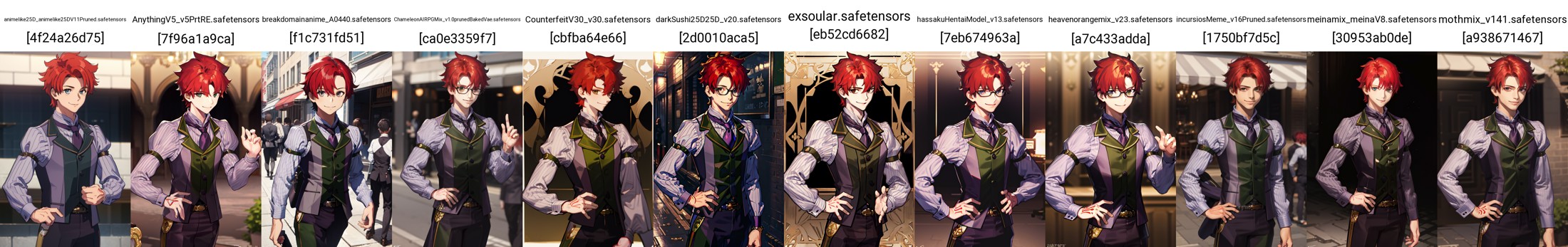masterpiece, best quality, absurdres, perfect anatomy, 1boy, solo, red hair, short hair, smile, standing, AtlasUniformMale...